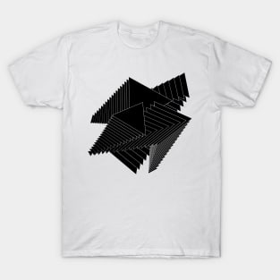 black triangles composition T-Shirt